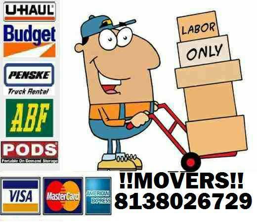 Palma Ceia, Westshore, Carver City, Downtown, Mango, Carrollwood, Town & Country, University Area, USF , loading help, unloading help, moving labor, moving help , load help , unload help, penske, budget, ryder, moving truck