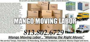 TAMPA CLEARWATER ST PETE SHORT NOTICE MOVERS MOVING LABOR / 24 HOURS