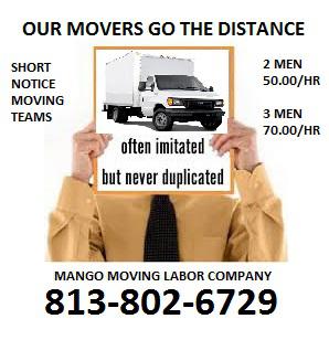 Tampa Carrollwood Westchase Movers Load Unload TAMPA - WESTCHASE - NORTHDALE - CARROLLWOOD  LOAD AND UNLOAD