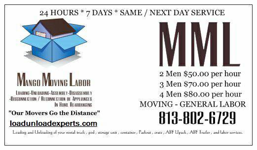 availablity, available, moving labor services